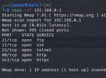 nmap -sT