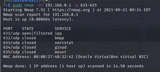 nmap udp scan