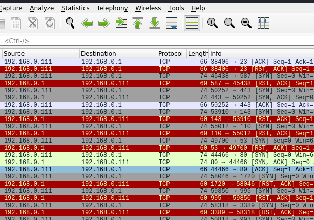 nmap wireshark