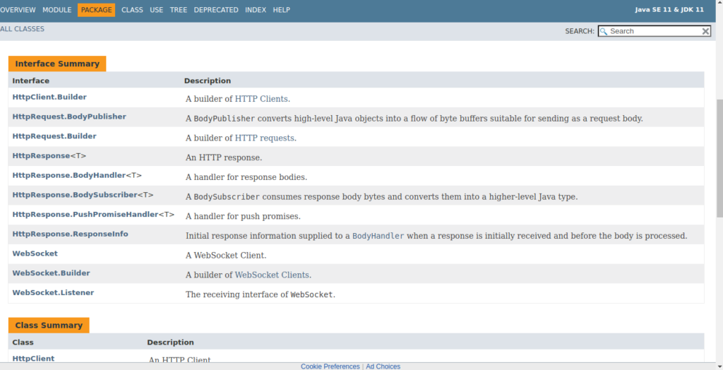 interfaces e classes Java a API