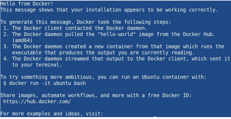 Docker hello-world