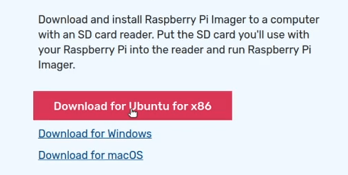 Download raspberry pi imager