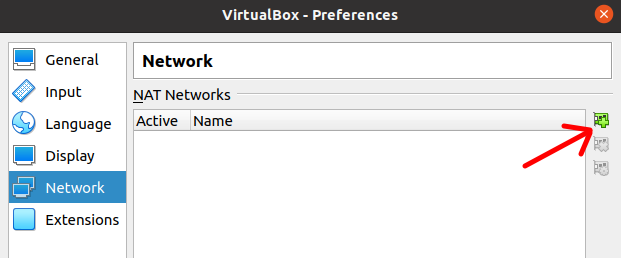 rtualBox Menu File preferences -> Network