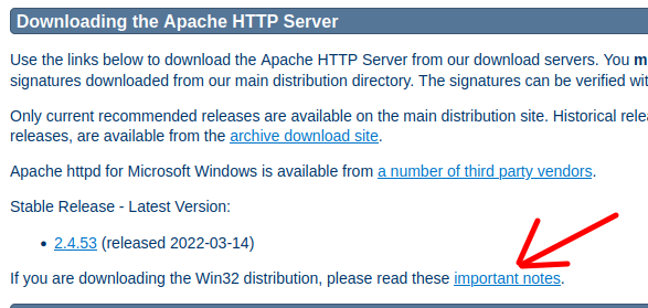 Download Apache Windows