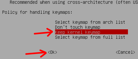 Keep kernel keymap 