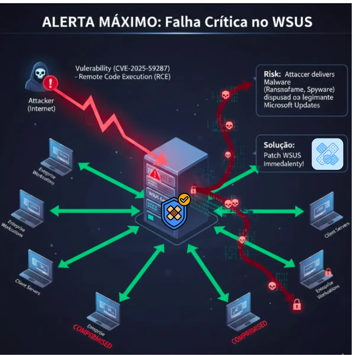 URGENT ACTION Critical WSUS Flaw (CVE202559287) Actively Exploited